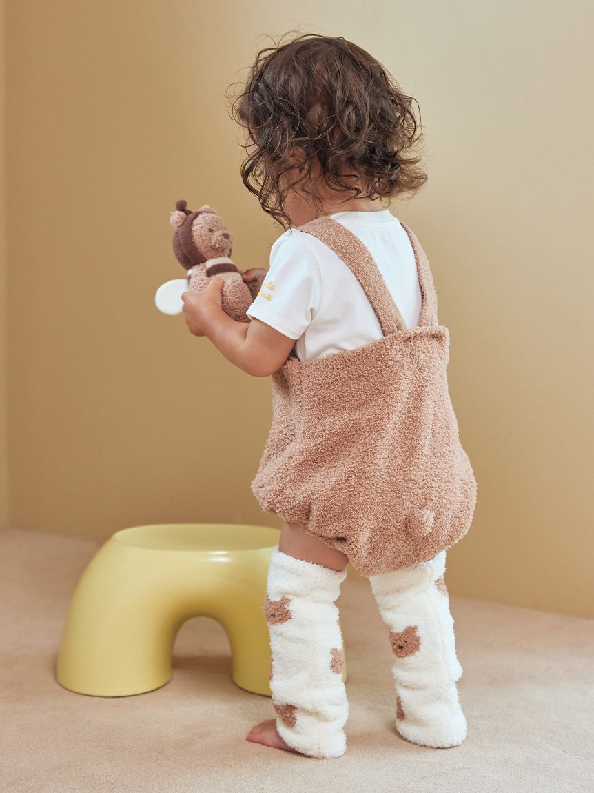 ラッピング済み】【BABY】ベビモコはちみつベアロンパース&レッグ