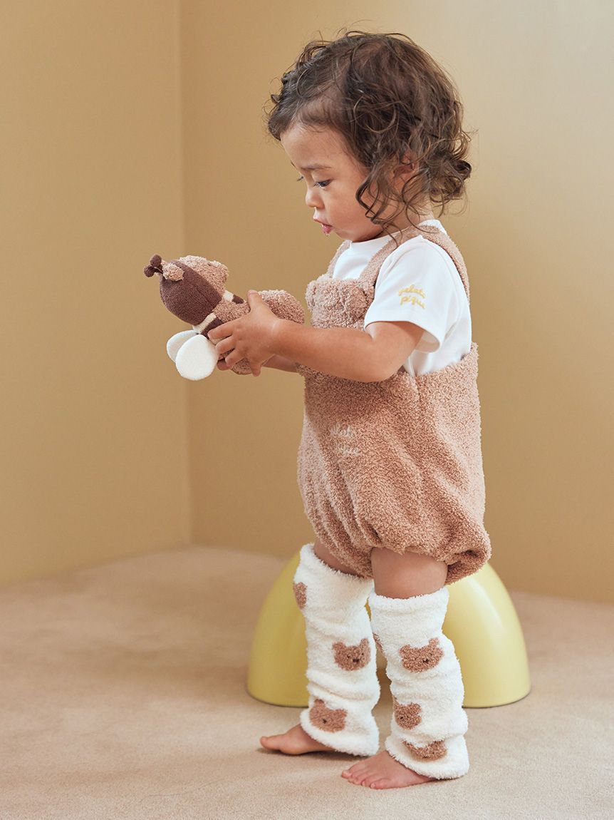 ラッピング済み】【BABY】ベビモコはちみつベアロンパース&レッグ ラッピング済み】【BABY】ベビモコはちみつベアロンパース&レッグ