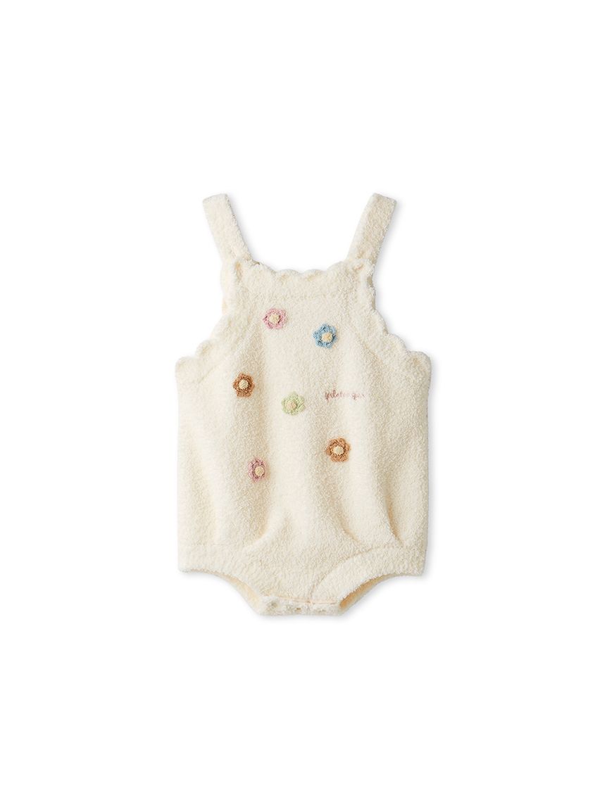 ベビーコレクション BABY】ベビモコフラワーロンパース(ロンパース)｜ルームウェア