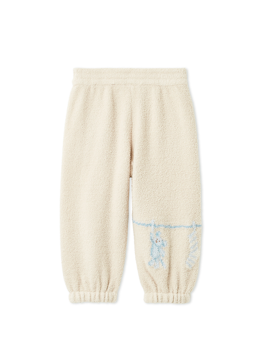 BABY】エアリーモコウォッシングアニマルジャガードロングパンツ