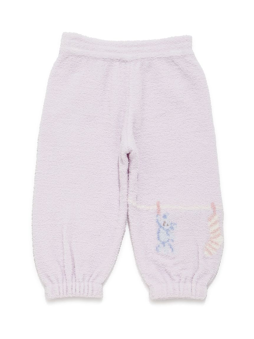 BABY】エアリーモコウォッシングアニマルジャガードロングパンツ