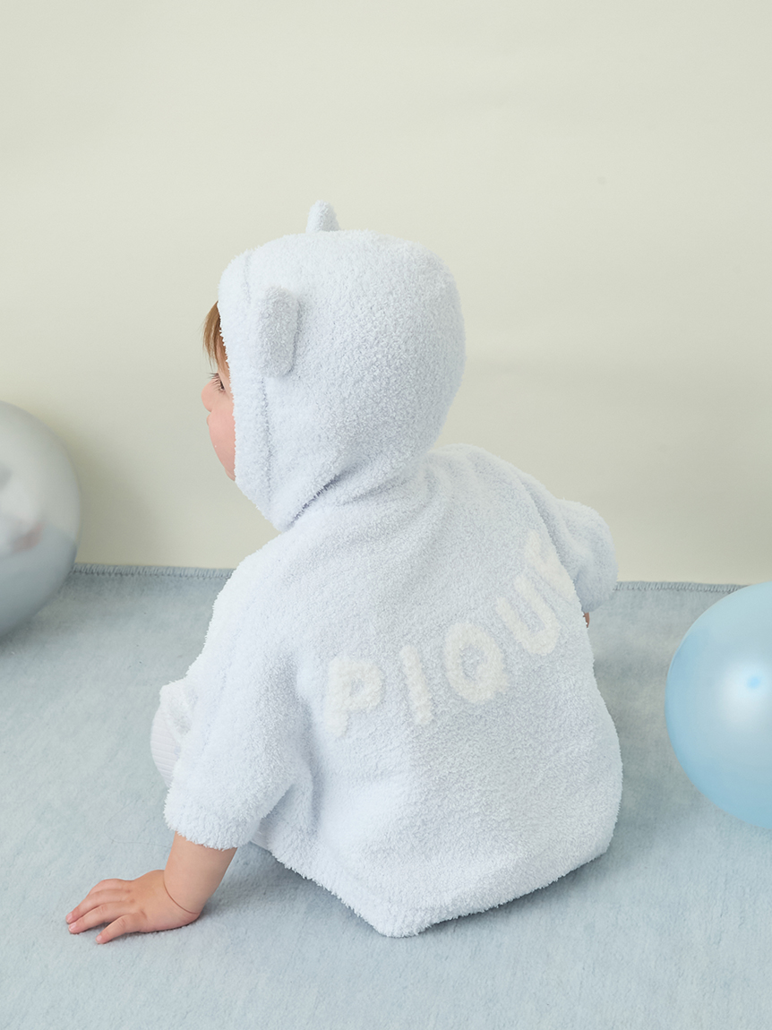 ONLINE限定カラーあり】【BABY】パウダーベアポンチョ(ポンチョ