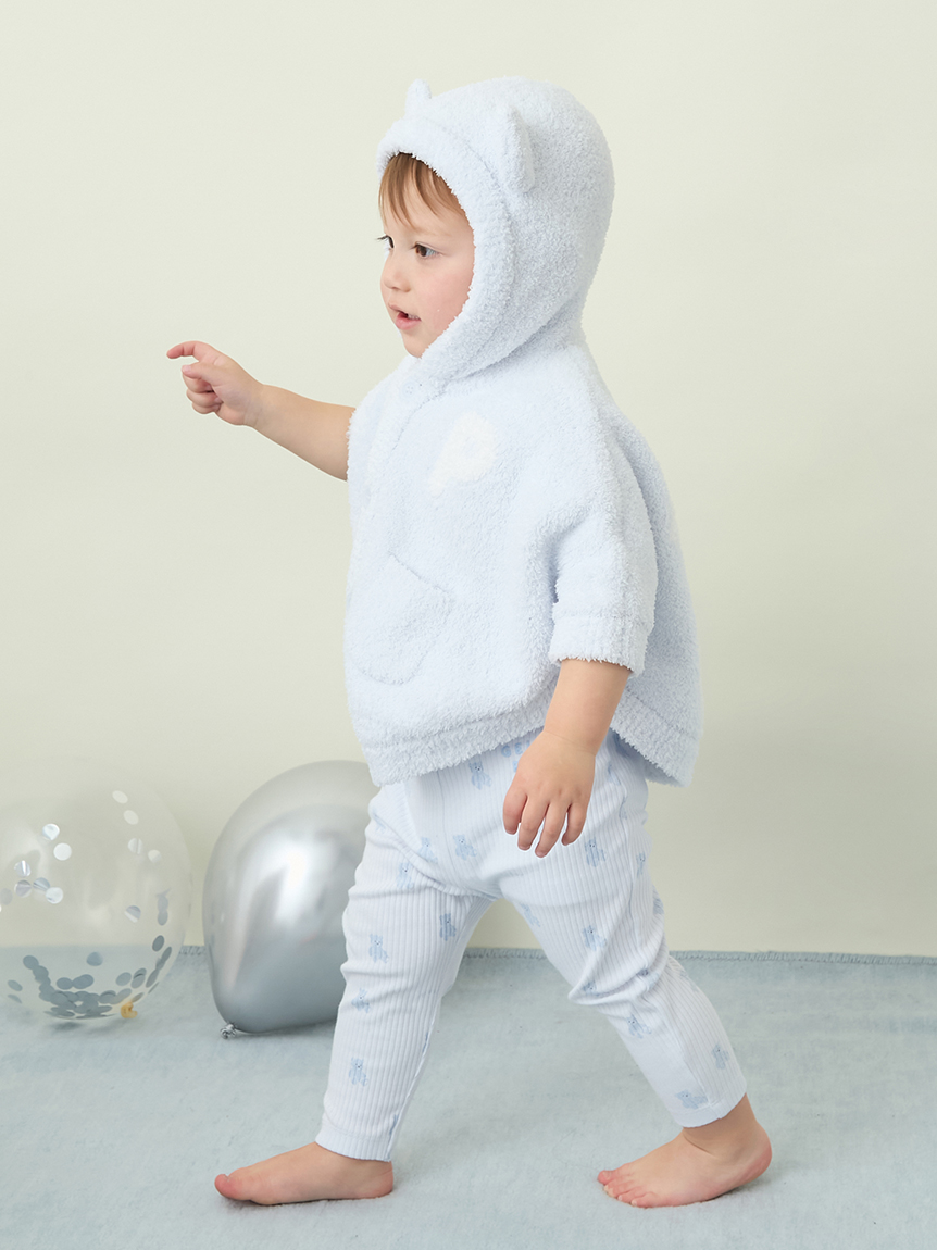 ONLINE限定カラーあり】【BABY】パウダーベアポンチョ(ポンチョ