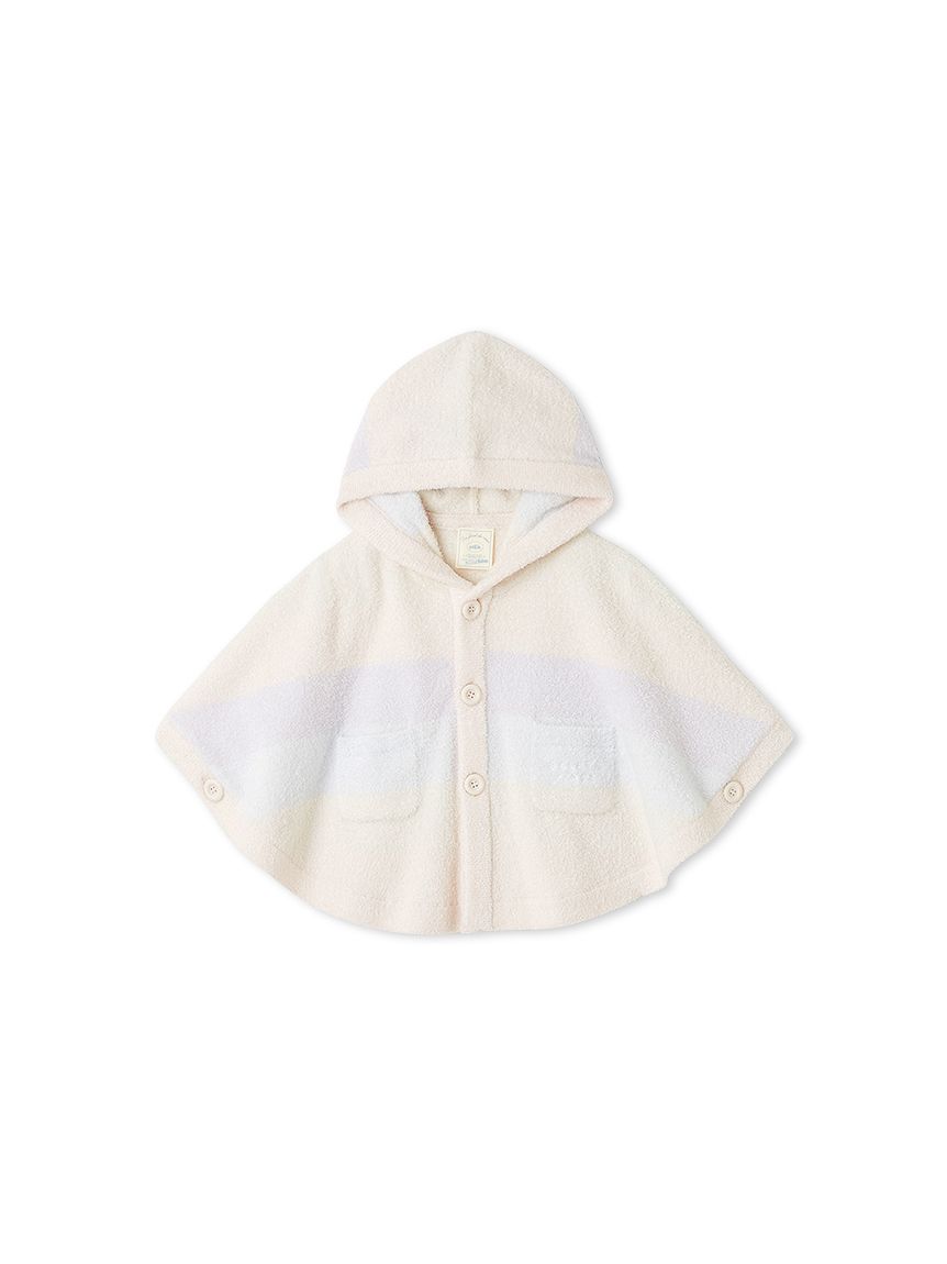 あーちゃん様ʕ•ᴥ•ʔ専用ジェラートピケ×ダッフィー 長袖ルームウェア＆ポーチ BABY】スムーズィーブロックボーダーポンチョ(ポンチョ・パーカ