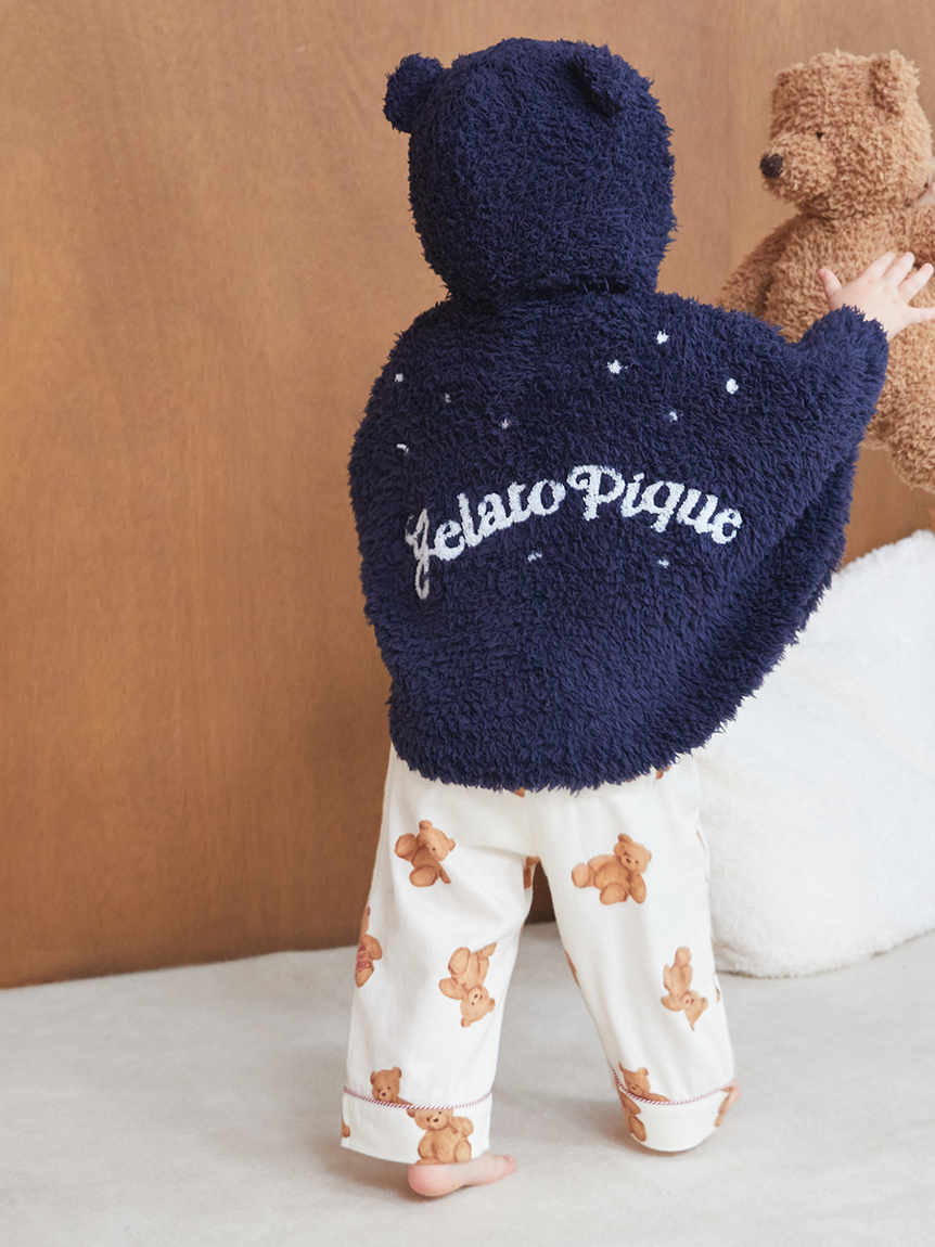 HOLIDAY】【BABY】ジェラートスノーベアジャガードポンチョ(ポンチョ