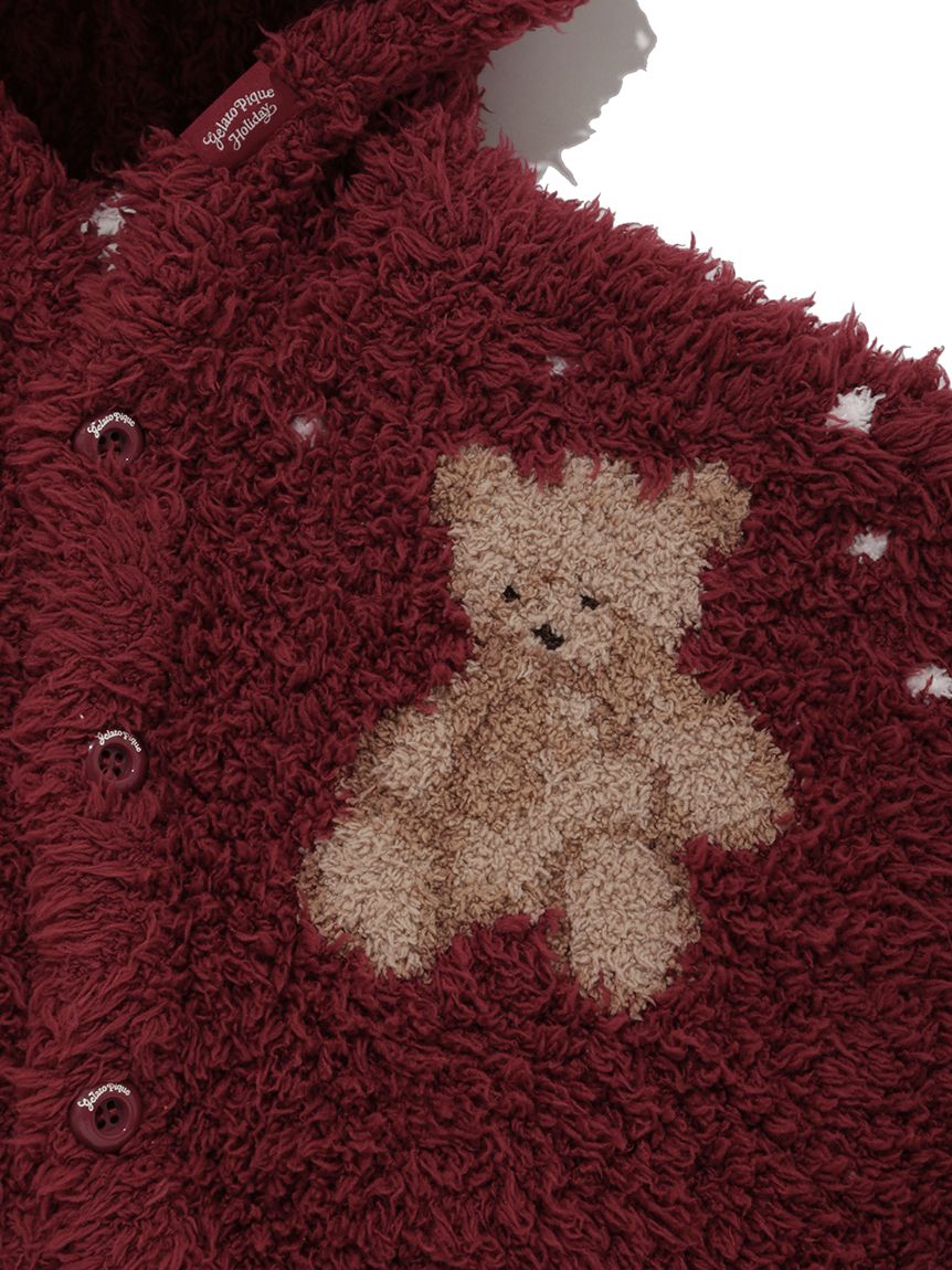 HOLIDAY】【BABY】ジェラートスノーベアジャガードポンチョ(ポンチョ