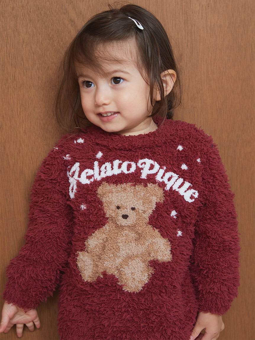 HOLIDAY】【BABY】ジェラートスノーベアジャガードプルオーバー(ニット