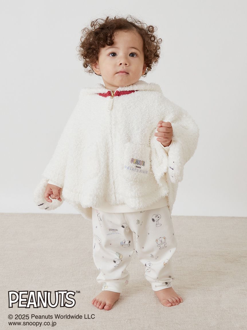 PEANUTS PUPPIES】【BABY】スヌーピーポンチョ(ポンチョ・パーカ