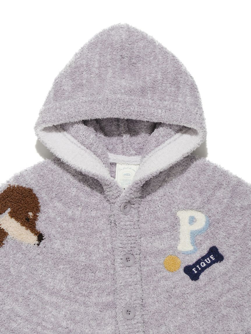 BABY】ベビモコダックスフンドジャガードポンチョ(ポンチョ・パーカ