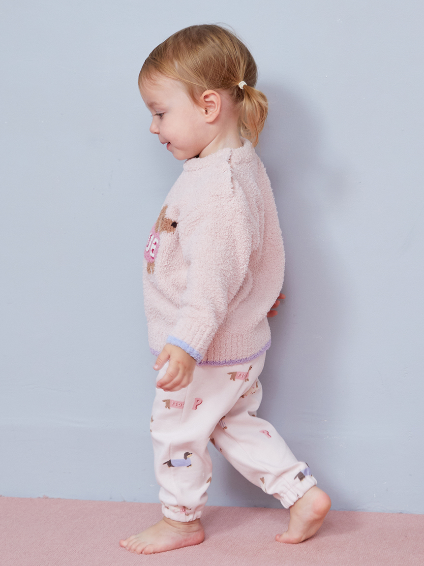 BABY】ベビモコダックスフンドジャガードプルオーバー(ニットプル