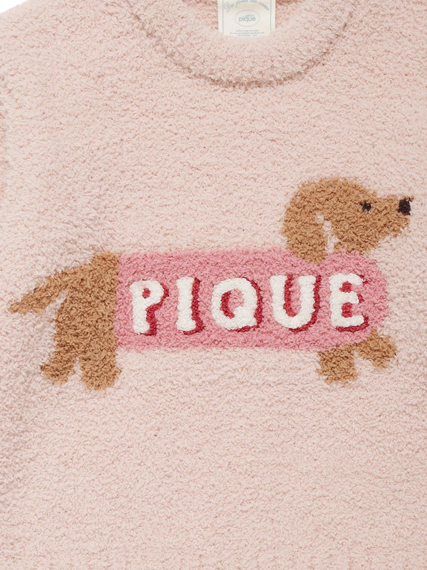 BABY】ベビモコダックスフンドジャガードプルオーバー(ニットプル