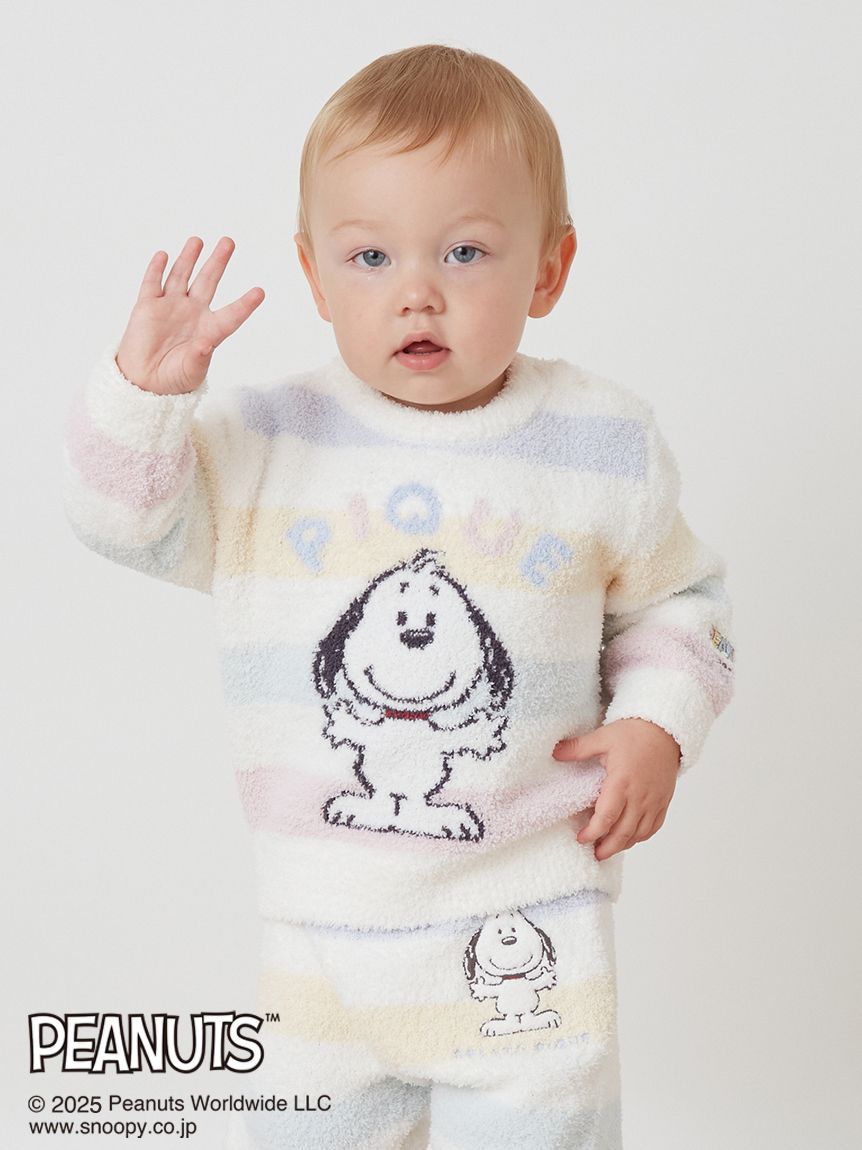ジェラートピケ　PEANUTS ベビモコプルオーバー＆ロングパンツ スヌーピー ジェラートピケPEANUTS ベビモコプルオーバー＆ロングパンツ スヌーピー
