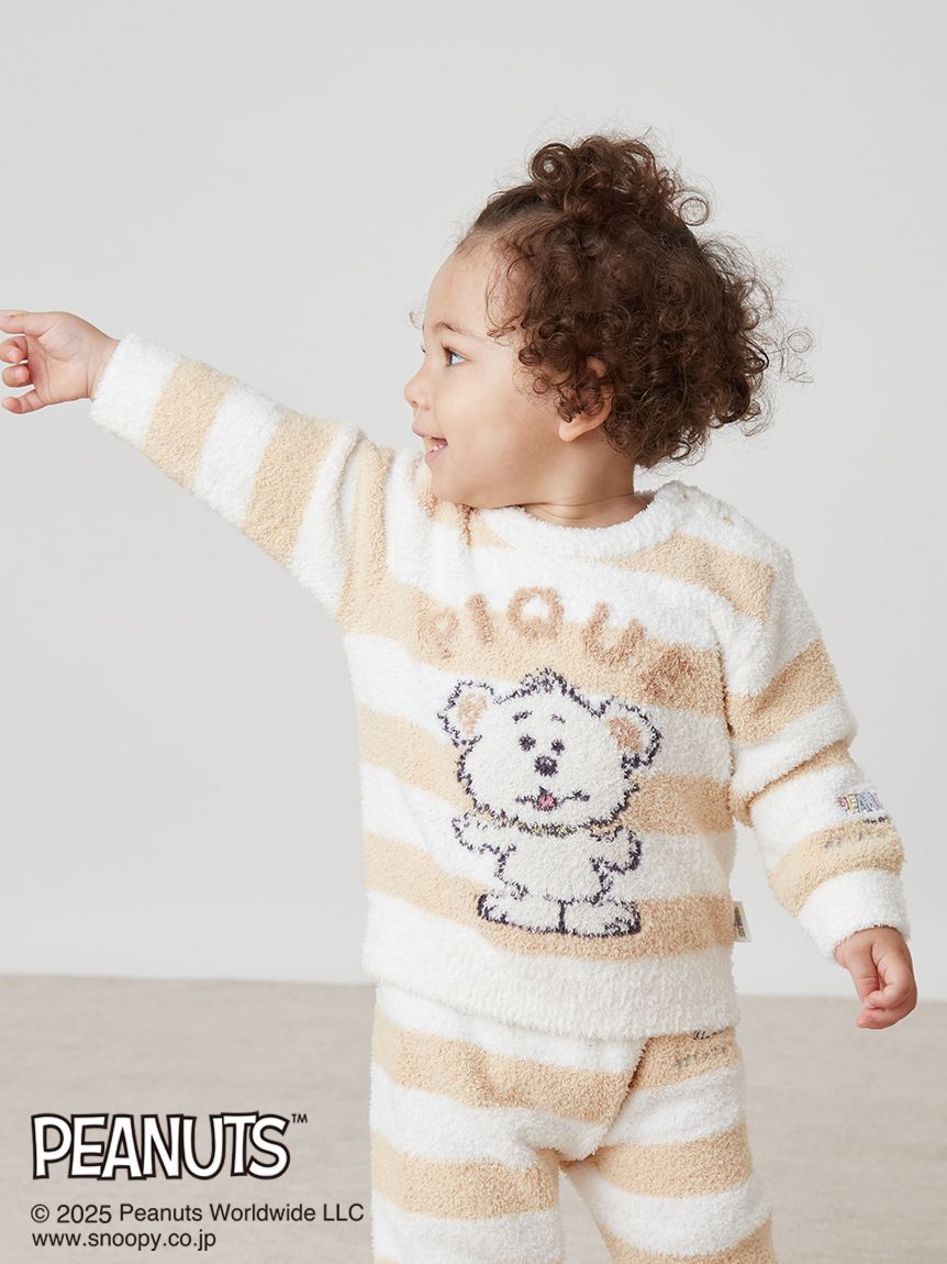 販路限定カラー】【PEANUTS PUPPIES】【BABY】ベビモコプルオーバー
