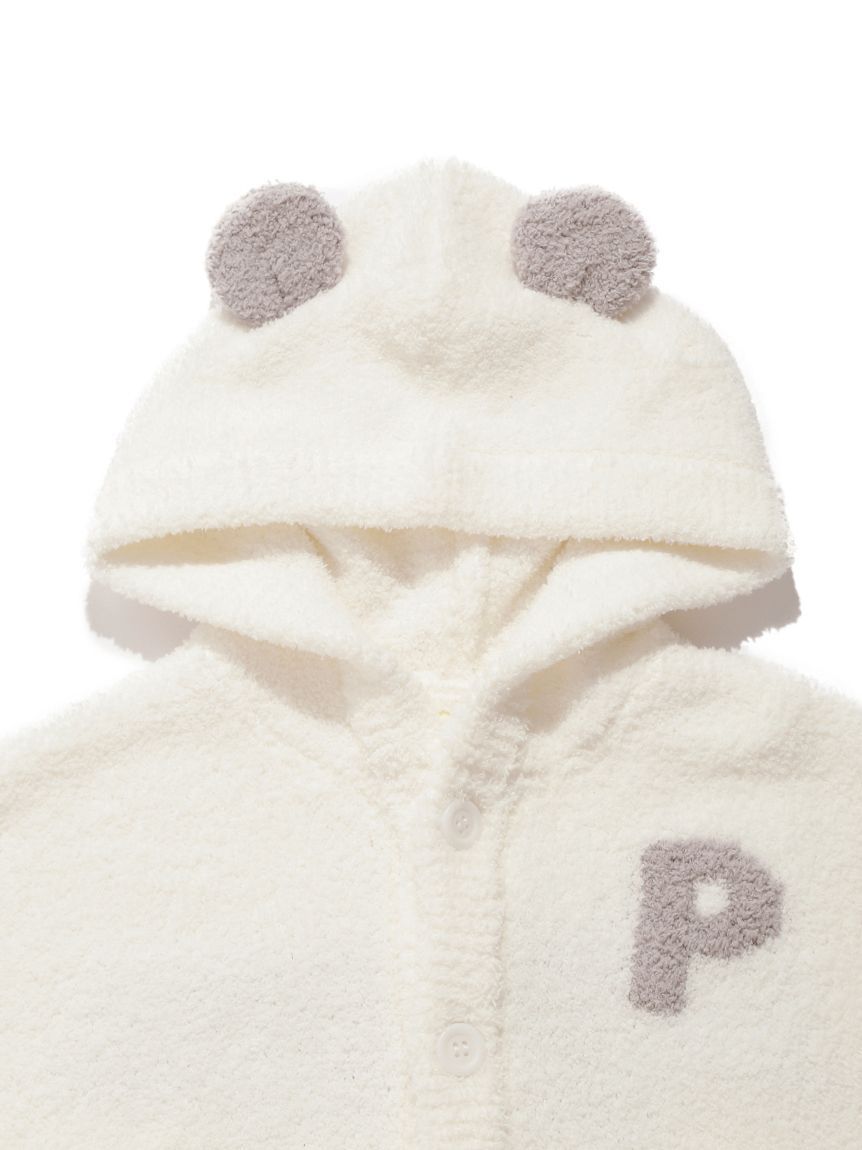 ラッピング済み】【BABY】パウダーアニマルポンチョ＆ソックスSET