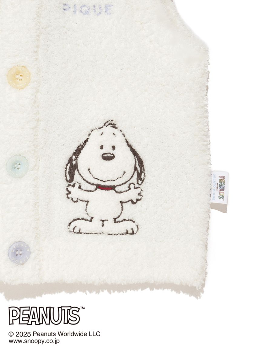 PEANUTS PUPPIES】【BABY】ベビモコベスト(ポンチョ・パーカ)｜ルーム