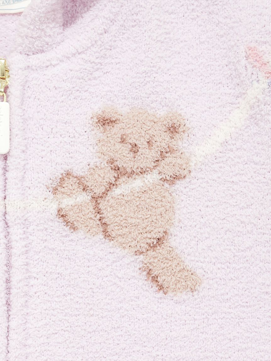 BABY】エアリーモコウォッシングアニマルジャガードポンチョ(ポンチョ