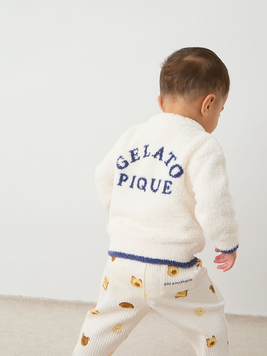 【値下げ】新品ꕥジェラートピケベビモコプルオーバー&パンツミッフィーおまけ付 BABY】ベビモコアニマルブレッドカーディガン&スカーフセット
