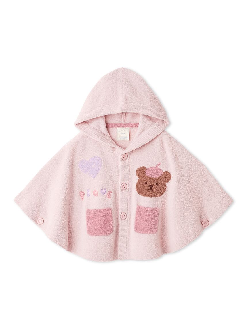 BABY】エアリーモコドローイングベアポンチョ(トップス)｜ルームウェア