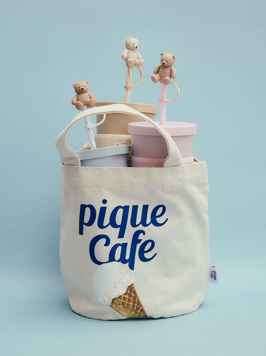 Bibiy. ミニトート cafe】アイスワンポイントミニトートバッグ(バッグ)｜ルームウェア