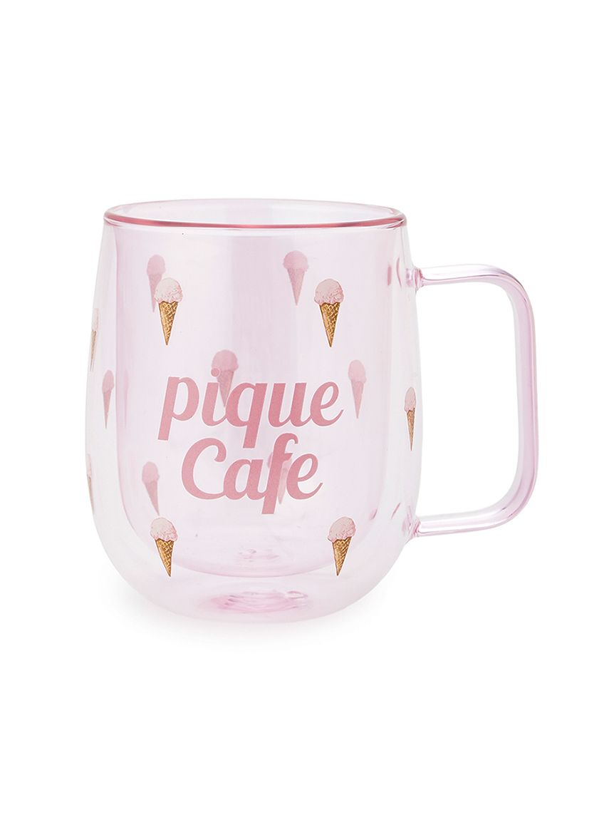 cafe】アイス総柄耐熱グラス(タンブラー・カップ)｜ルームウェア