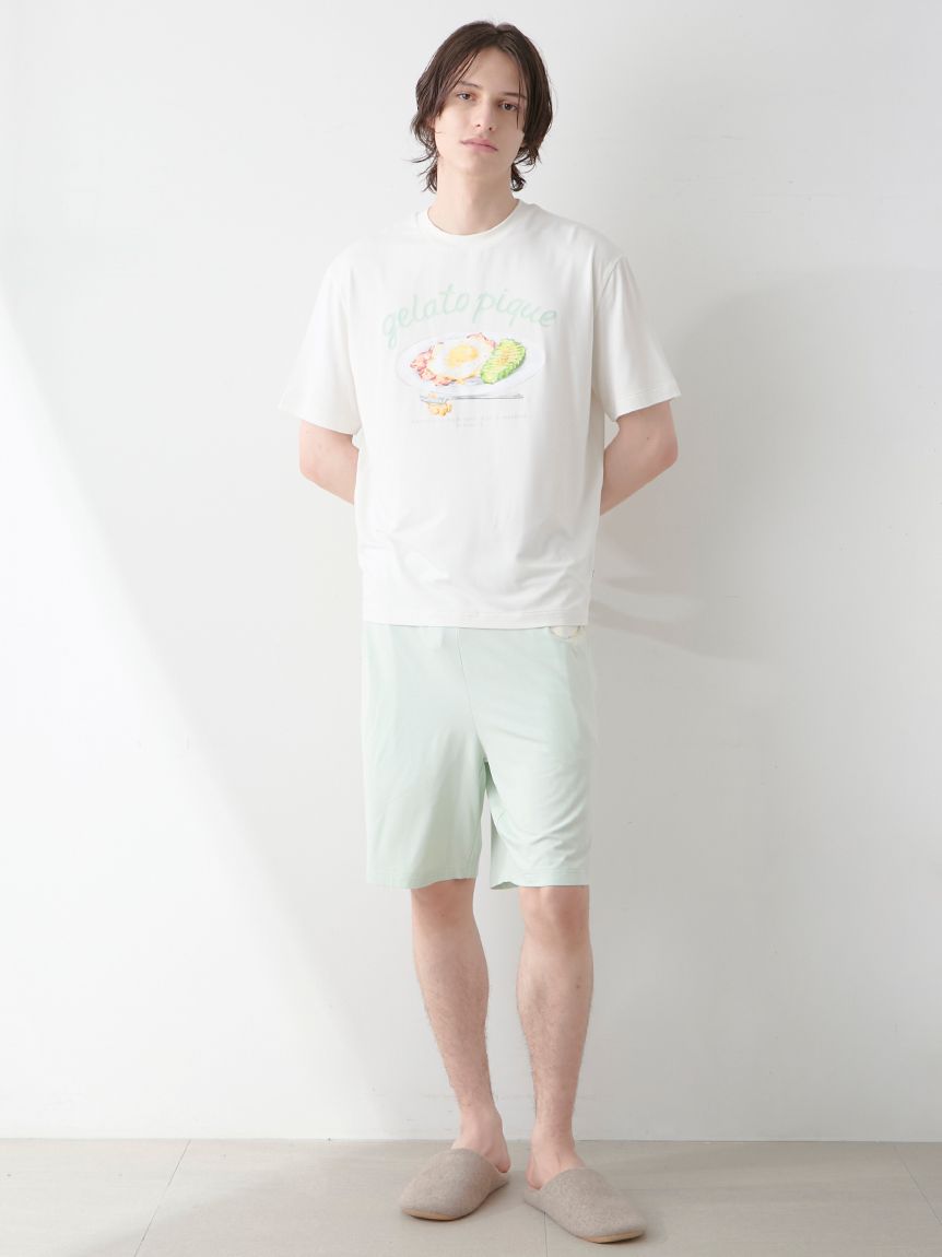 大人気!! gelato pique 接触冷感 プルオーバー&ハーフパンツ SET gelato pique｜【COOL COLLECTION】【接触冷感】ICEジャガード