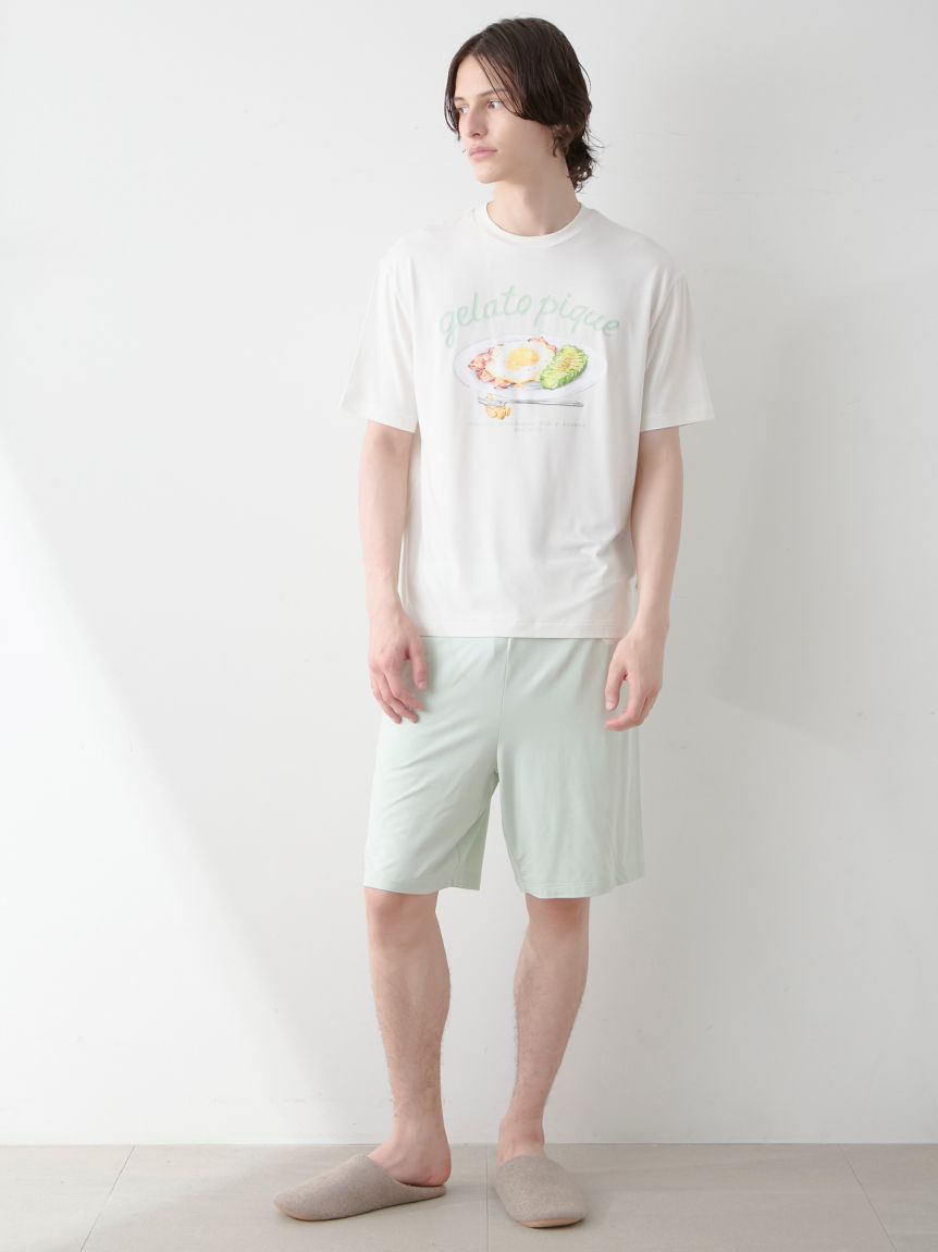 HOMME】【接触冷感】サニーサイドエッグワンポイントハーフ