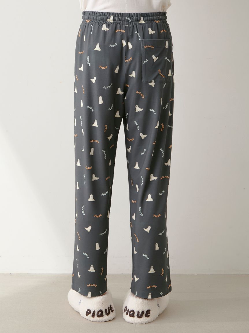 HOMME】TRICK GHOST柄 ロングパンツ(ロングパンツ)｜ルームウェア