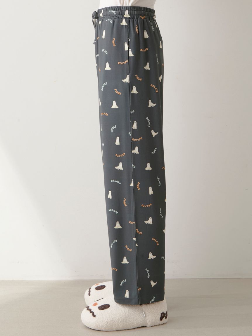 HOMME】TRICK GHOST柄 ロングパンツ(ロングパンツ)｜ルームウェア