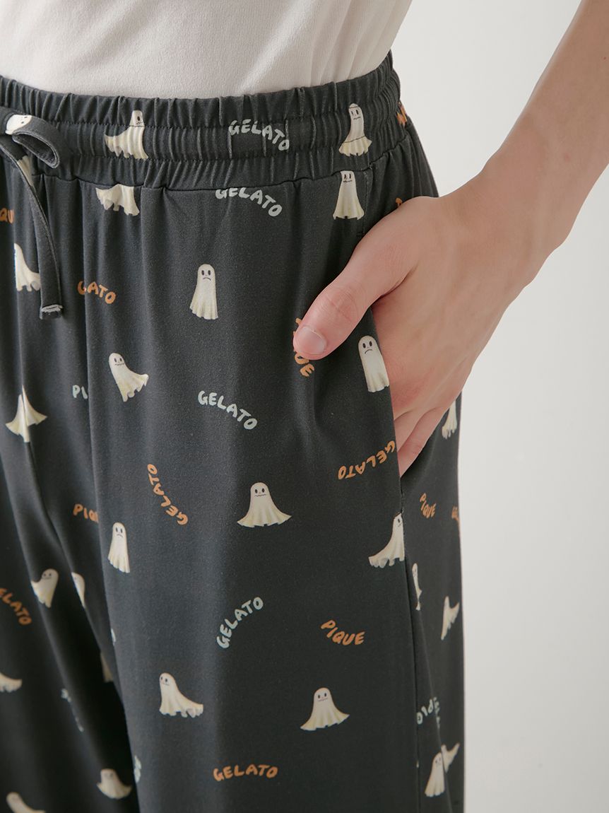 HOMME】TRICK GHOST柄 ロングパンツ(ロングパンツ)｜ルームウェア