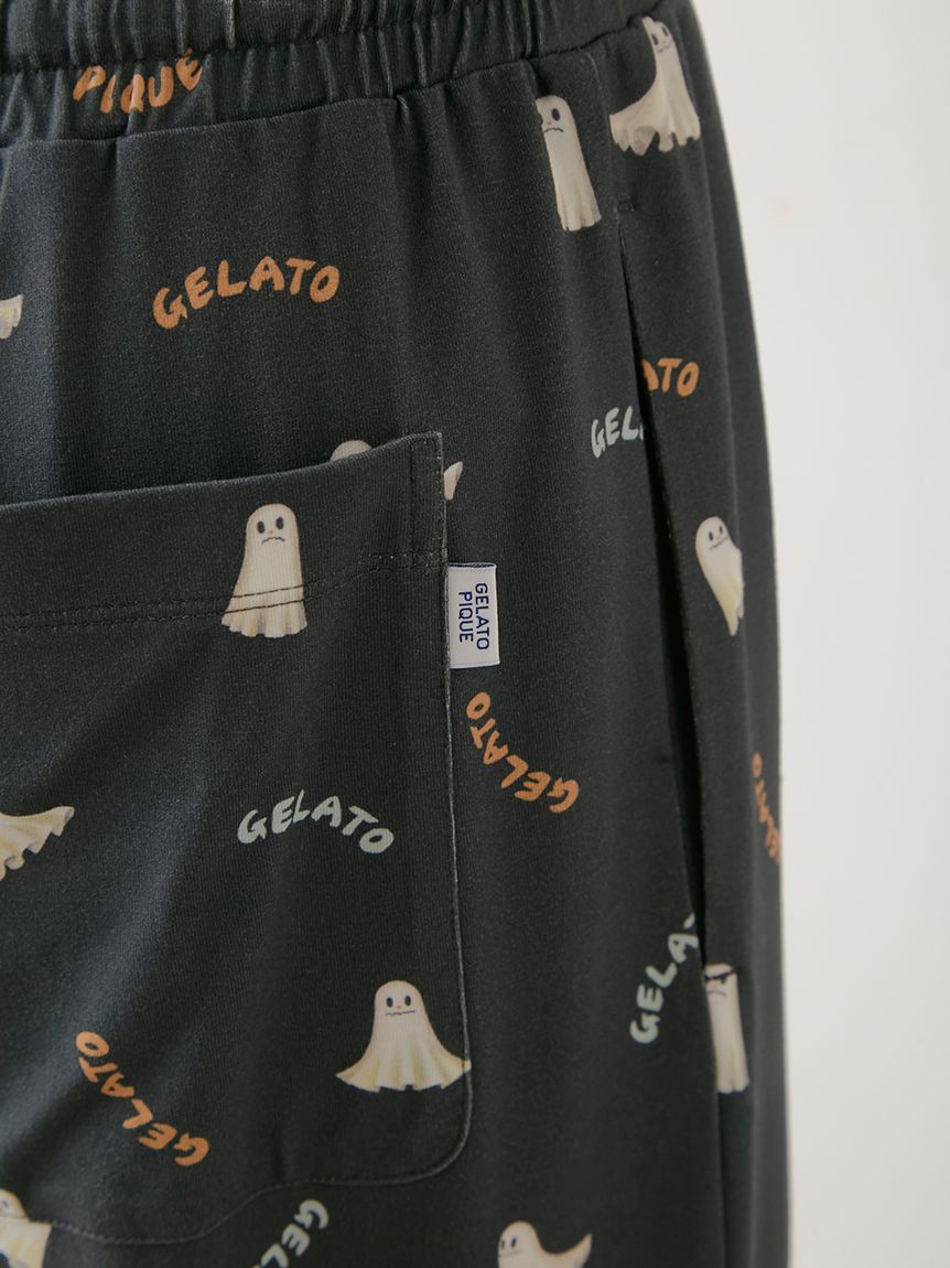 HOMME】TRICK GHOST柄 ロングパンツ(ロングパンツ)｜ルームウェア