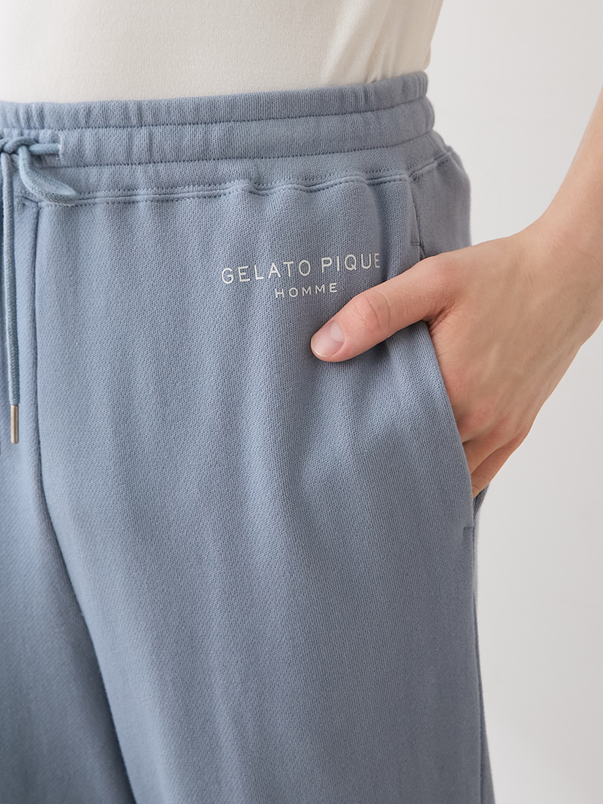 ONLINE限定】【HOMME】コットン裏毛ロングパンツ(ロングパンツ