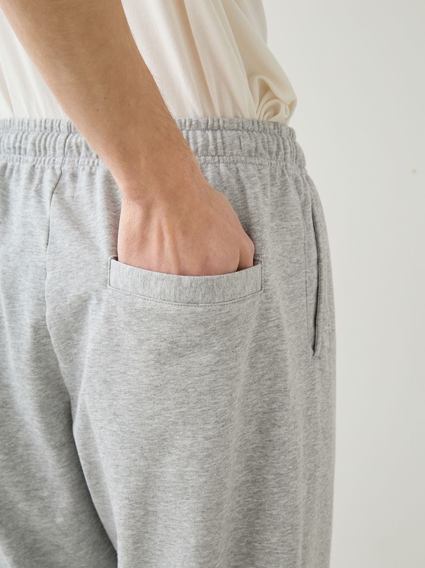 HOMME】裏毛ハートロゴ刺繍ロングパンツ(ロングパンツ)｜ルームウェア