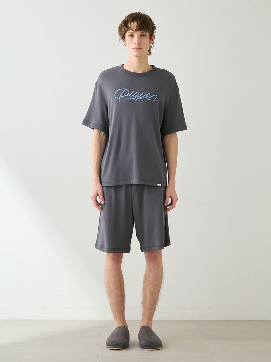 HOMME】裏パイルワンポイントロゴハーフパンツ(ハーフパンツ)｜ルーム
