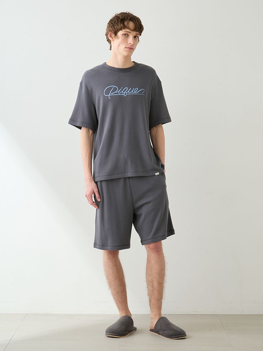 HOMME】裏パイルワンポイントロゴハーフパンツ(ハーフパンツ)｜ルーム