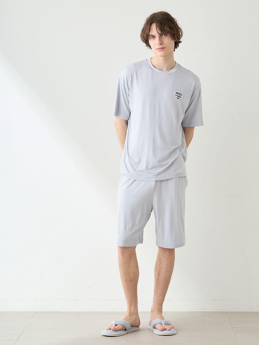 hood ハーフパンツ HOMME】【接触冷感】ハートロゴハーフパンツ(ハーフパンツ)｜ルーム