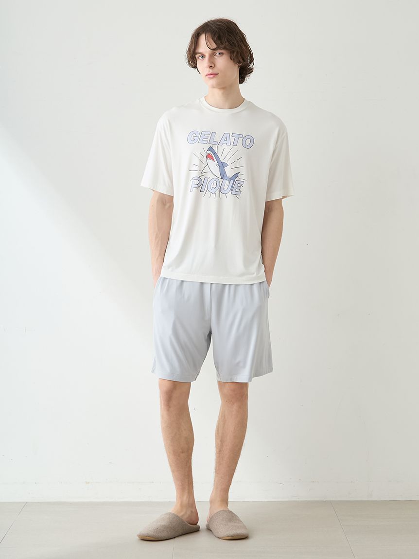 HOMME】【接触冷感】レーヨンシャークハーフパンツ(ハーフパンツ