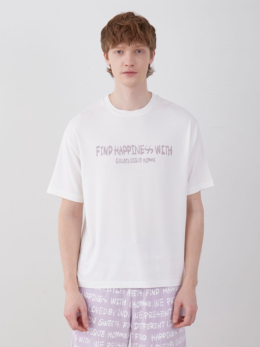【HOMME】メッセージワンポイントロゴTシャツ | PHCT242946