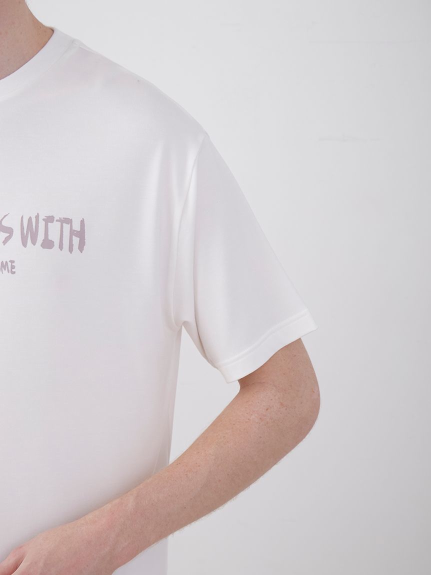 【HOMME】メッセージワンポイントロゴTシャツ | PHCT242946