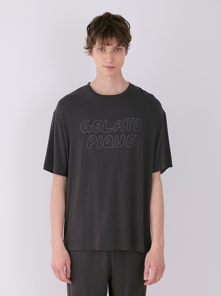 HOMME】レーヨンロゴTシャツ(カットソー・Tシャツ)｜ルームウェア・パジャマ通販のgelatopique（ジェラートピケ）公式サイト