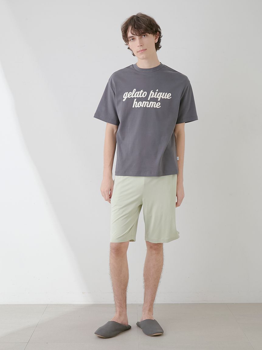 【HOMME】ジェラートピケロゴプリントTシャツ | PHCT251926