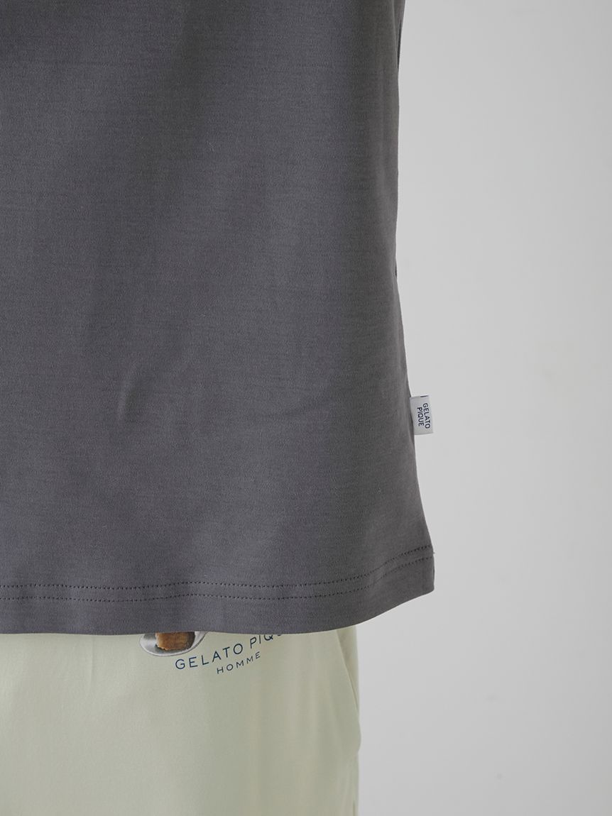 【HOMME】ジェラートピケロゴプリントTシャツ | PHCT251926
