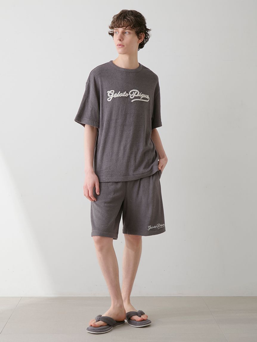 HOMME】パイルロゴ刺繍Tシャツ(カットソー・Tシャツ)｜ルーム