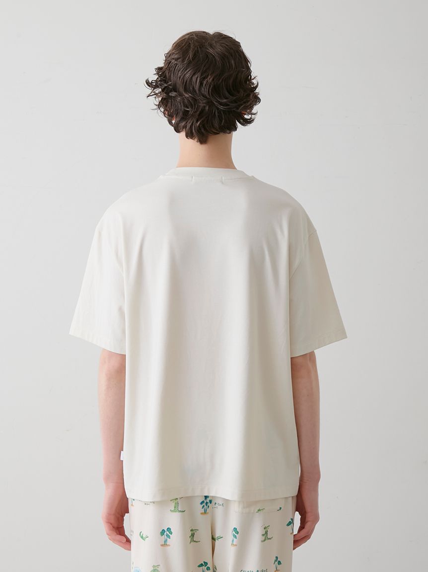 HOMME】【接触冷感】ワニプリントTシャツ(カットソー・Tシャツ