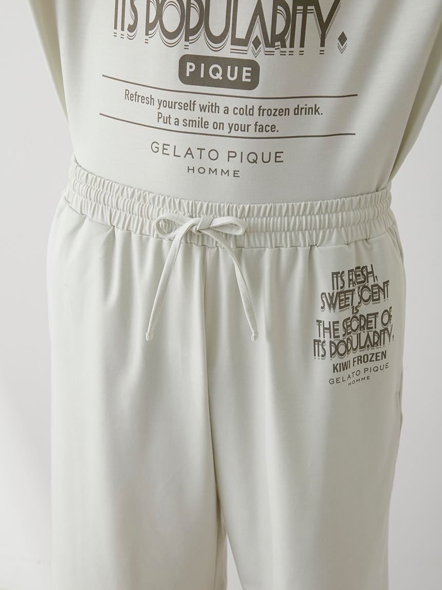 ジェラートピケ　レーヨン　ロゴ　プリント　上下セット　半袖　半ズボン　新品　タグ ジェラートピケ レディース カラフルレーヨンロゴBIGTシャツ