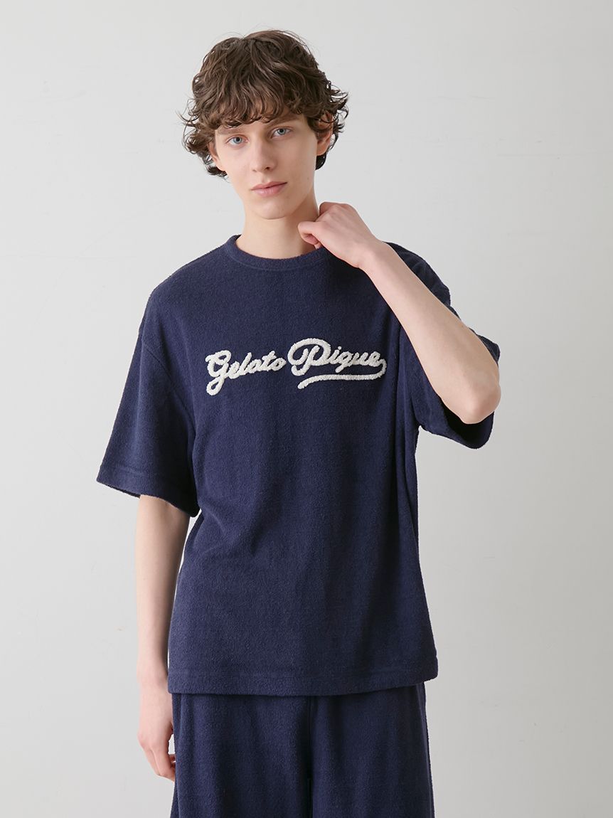 新着入荷の通販 ONLINE限定】【HOMME】パイルロゴ刺繍Tシャツ&ハーフパンツ パンツ
