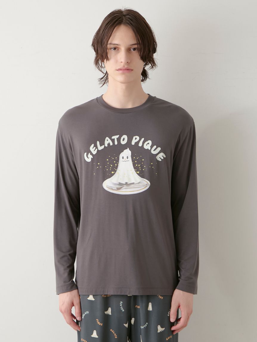 HOMME】TRICK GHOSTワンポイントロンT(カットソー・Tシャツ)｜ルーム