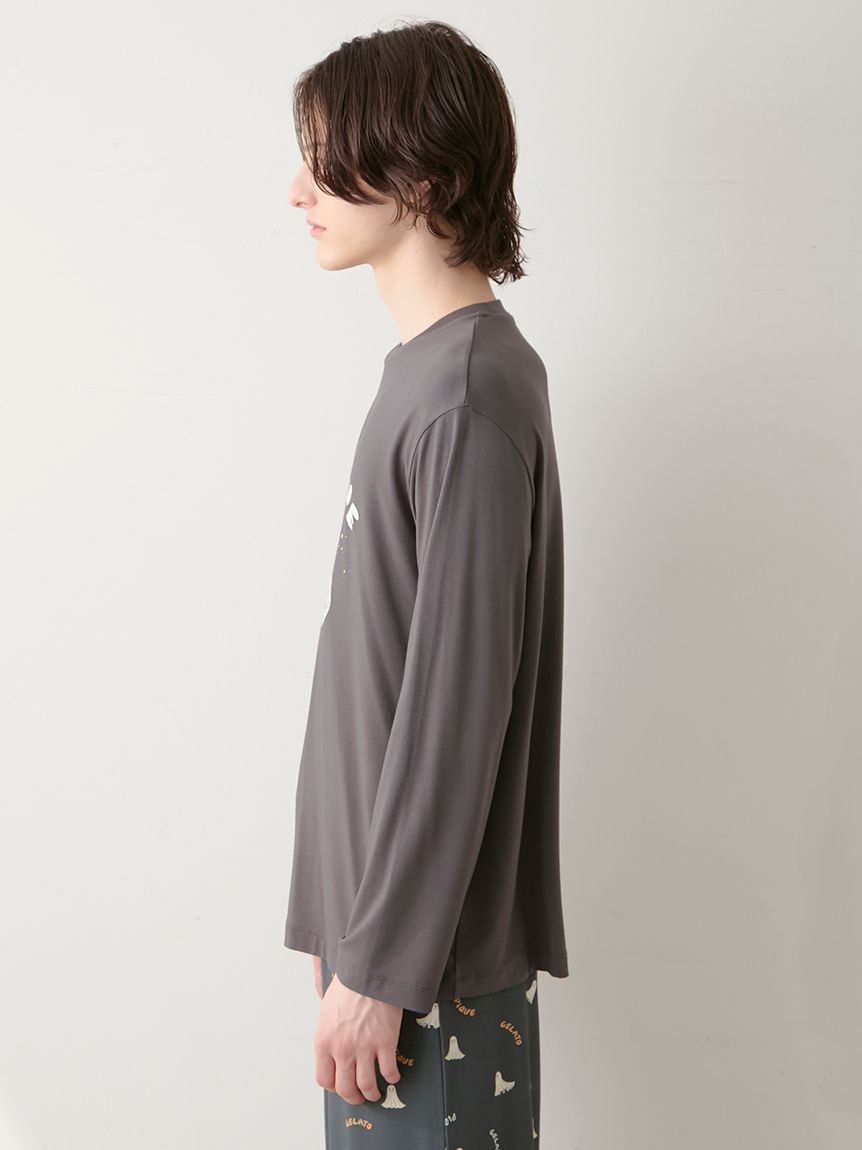 HOMME】TRICK GHOSTワンポイントロンT(カットソー・Tシャツ)｜ルーム