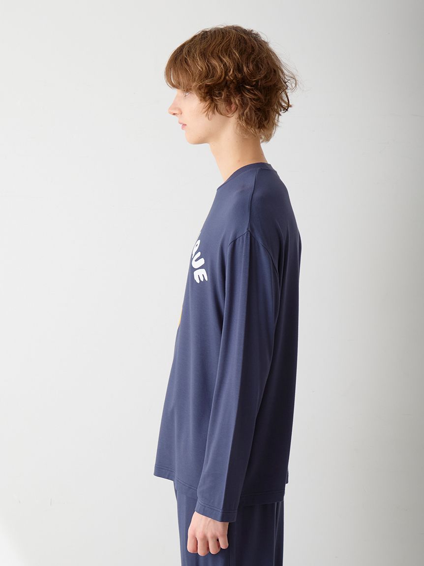 HOMME】 DOGワンポイントプリントロンT(カットソー・Tシャツ)｜ルーム