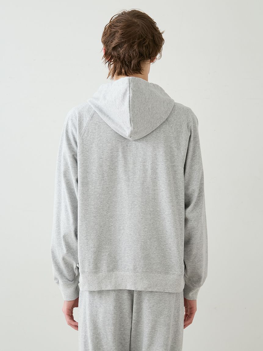 HOMME】裏毛ハートロゴ刺繍パーカ(パーカ)｜ルームウェア・パジャマ