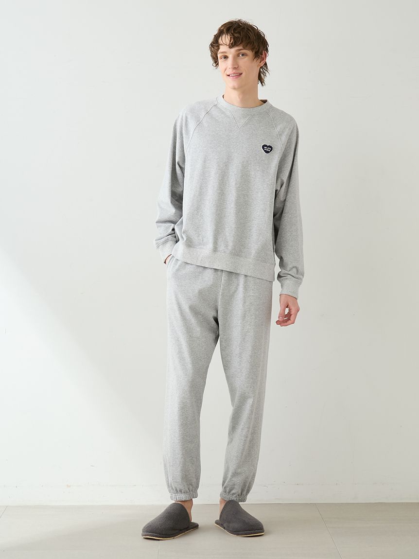 HOMME】裏毛ハートロゴ刺繍プルオーバー(カットソー・Tシャツ)｜ルーム